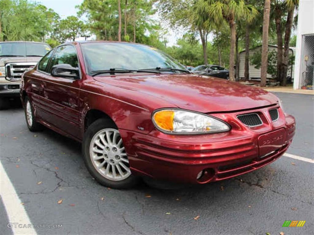 2000 Grand Am SE Coupe - Redfire Metallic / Dark Pewter photo #1