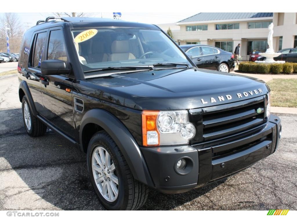 2008 LR3 V8 SE - Java Black Pearlescent / Alpaca Beige photo #1