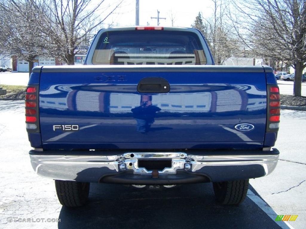 1997 F150 XL Extended Cab - Moonlight Blue Metallic / Medium Prairie Tan photo #5
