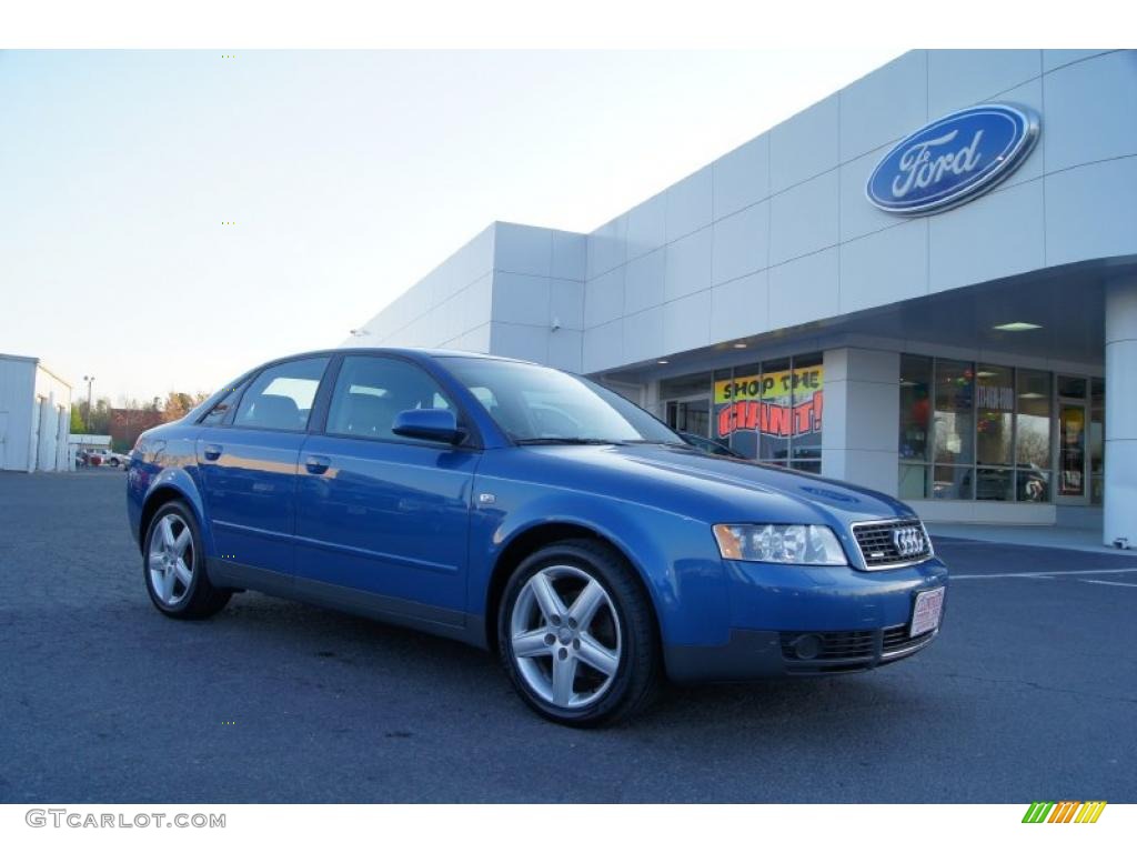 2003 A4 1.8T quattro Sedan - Denim Blue Pearl Effect / Platinum photo #1