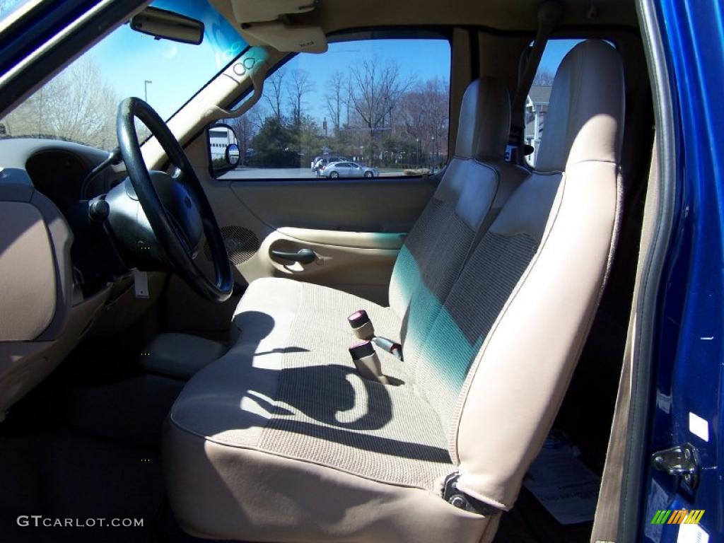 1997 F150 XL Extended Cab - Moonlight Blue Metallic / Medium Prairie Tan photo #10