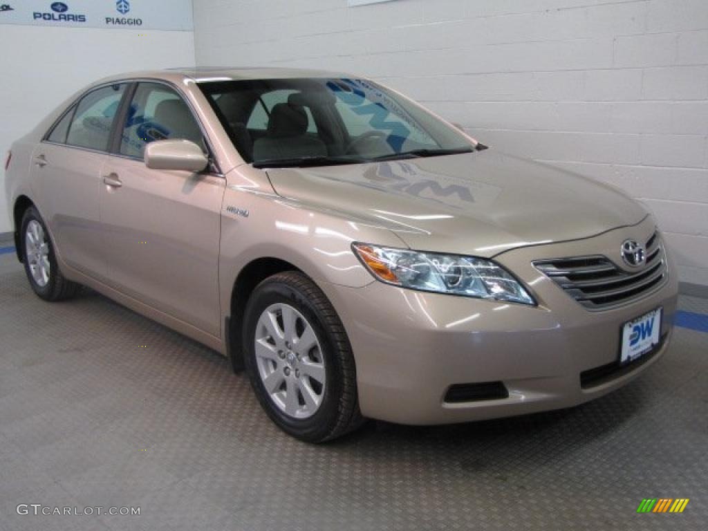2008 Camry Hybrid - Desert Sand Mica / Bisque photo #1