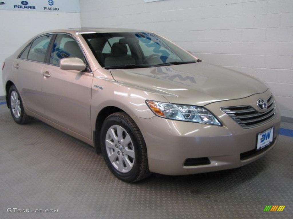 2008 Camry Hybrid - Desert Sand Mica / Bisque photo #1