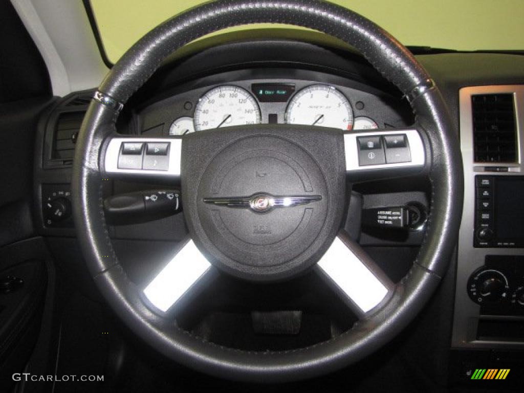 2008 Chrysler 300 C SRT8 Dark Slate Gray Steering Wheel Photo #47478047