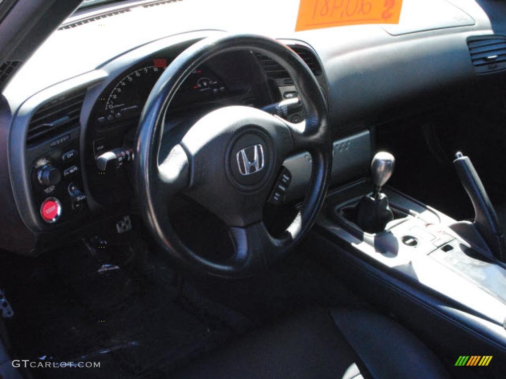 2006 Honda S2000 Roadster Black Steering Wheel Photo #47478134