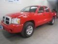 2005 Flame Red Dodge Dakota SLT Quad Cab 4x4  photo #2