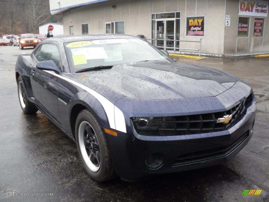 2010 Camaro LS Coupe - Imperial Blue Metallic / Black photo #2