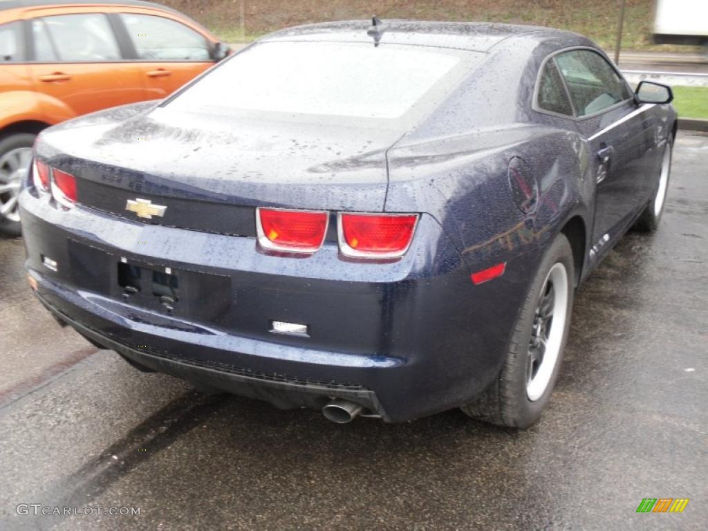 2010 Camaro LS Coupe - Imperial Blue Metallic / Black photo #3