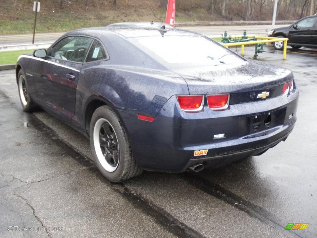 2010 Camaro LS Coupe - Imperial Blue Metallic / Black photo #4