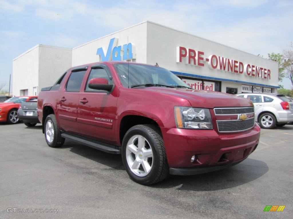 2007 Avalanche LT - Sport Red Metallic / Ebony/Light Cashmere photo #1