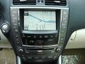 2010 Lexus IS Ecru Beige Interior Navigation Photo