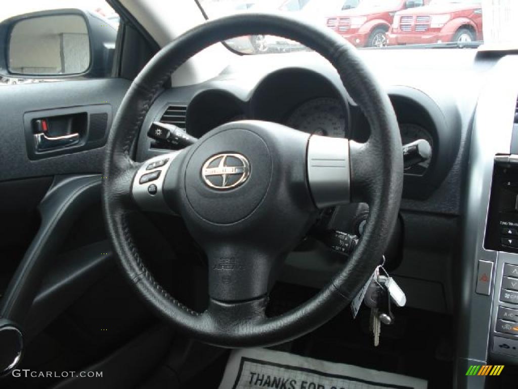 2007 Scion tC Standard tC Model Dark Charcoal Steering Wheel Photo #47482913