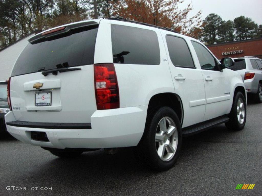 2007 Tahoe LTZ - Summit White / Light Cashmere/Ebony photo #4