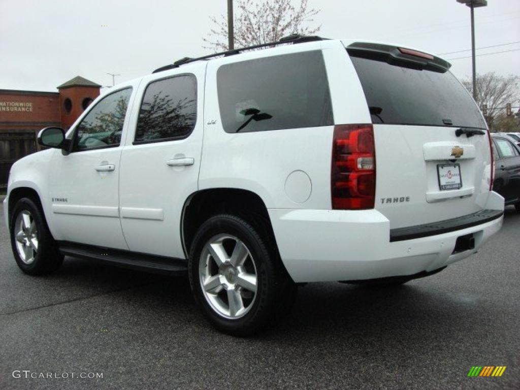 2007 Tahoe LTZ - Summit White / Light Cashmere/Ebony photo #6