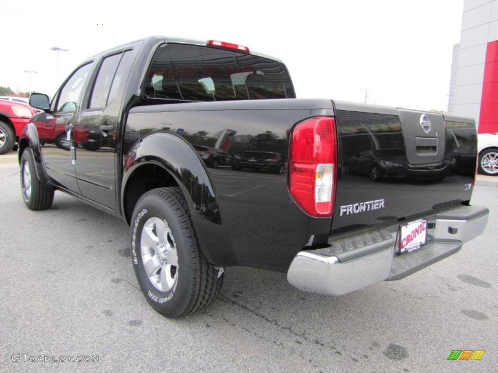 2011 Frontier SV Crew Cab - Super Black / Steel photo #3