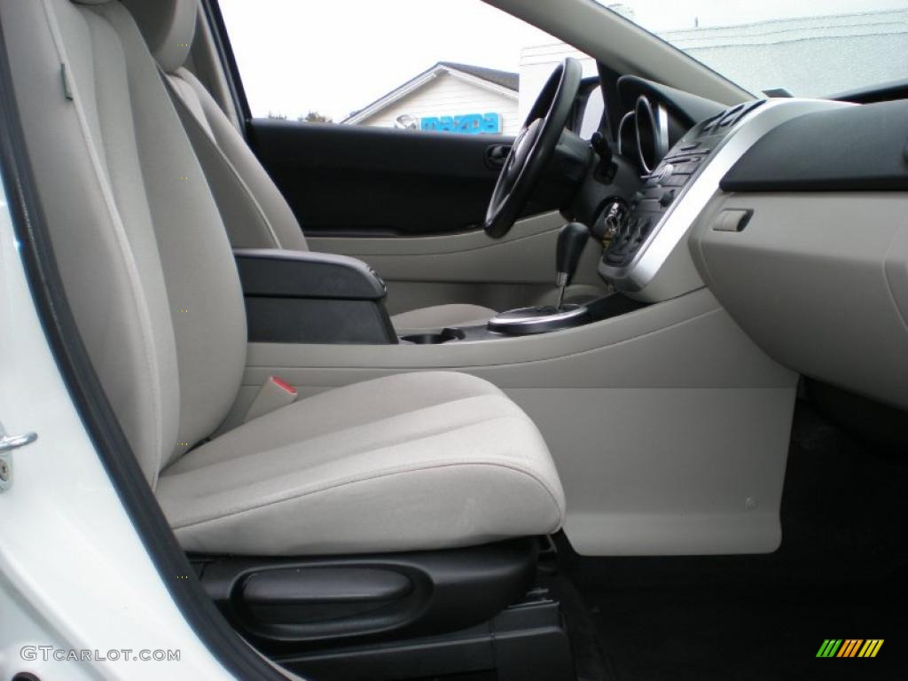 2008 CX-7 Sport - Crystal White Pearl Mica / Sand photo #23