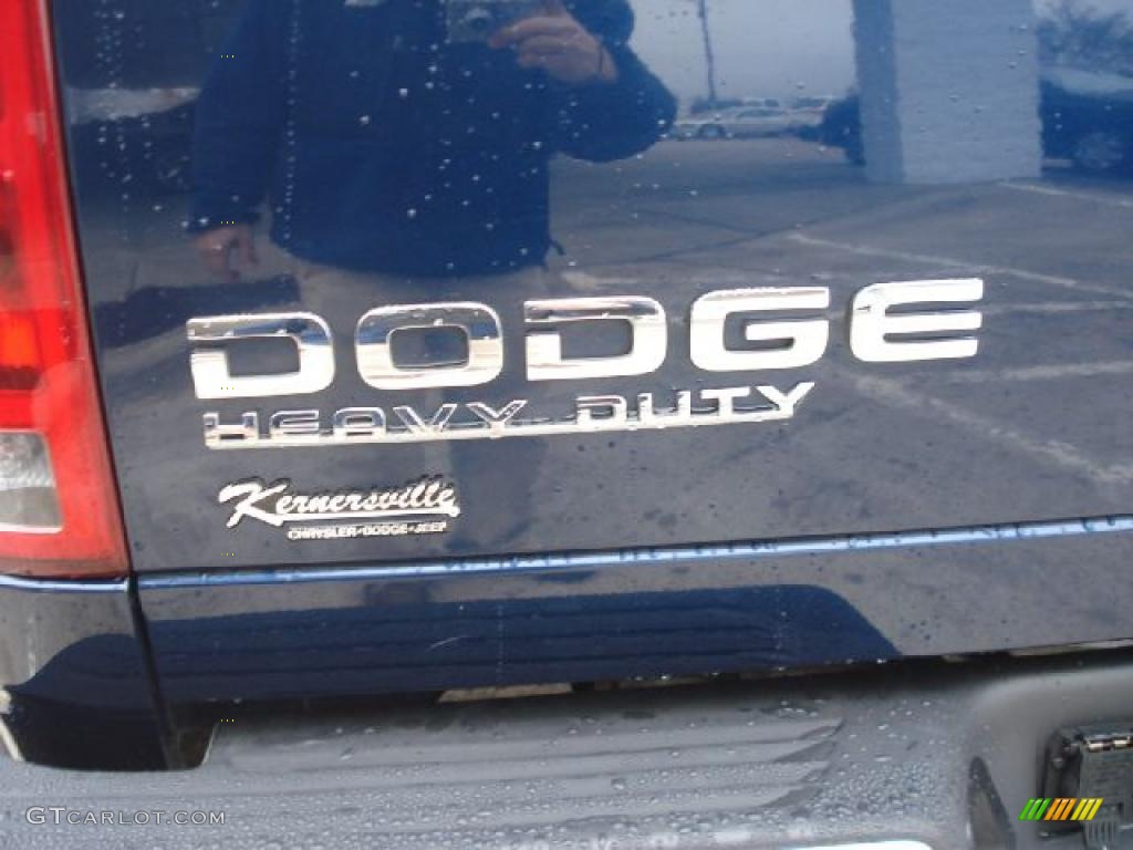 2004 Ram 3500 Laramie Quad Cab Dually - Patriot Blue Pearl / Dark Slate Gray photo #35