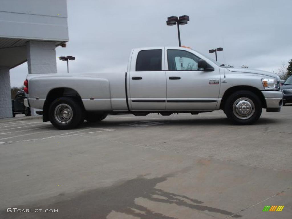 2007 Ram 3500 SLT Quad Cab Dually - Bright Silver Metallic / Medium Slate Gray photo #2