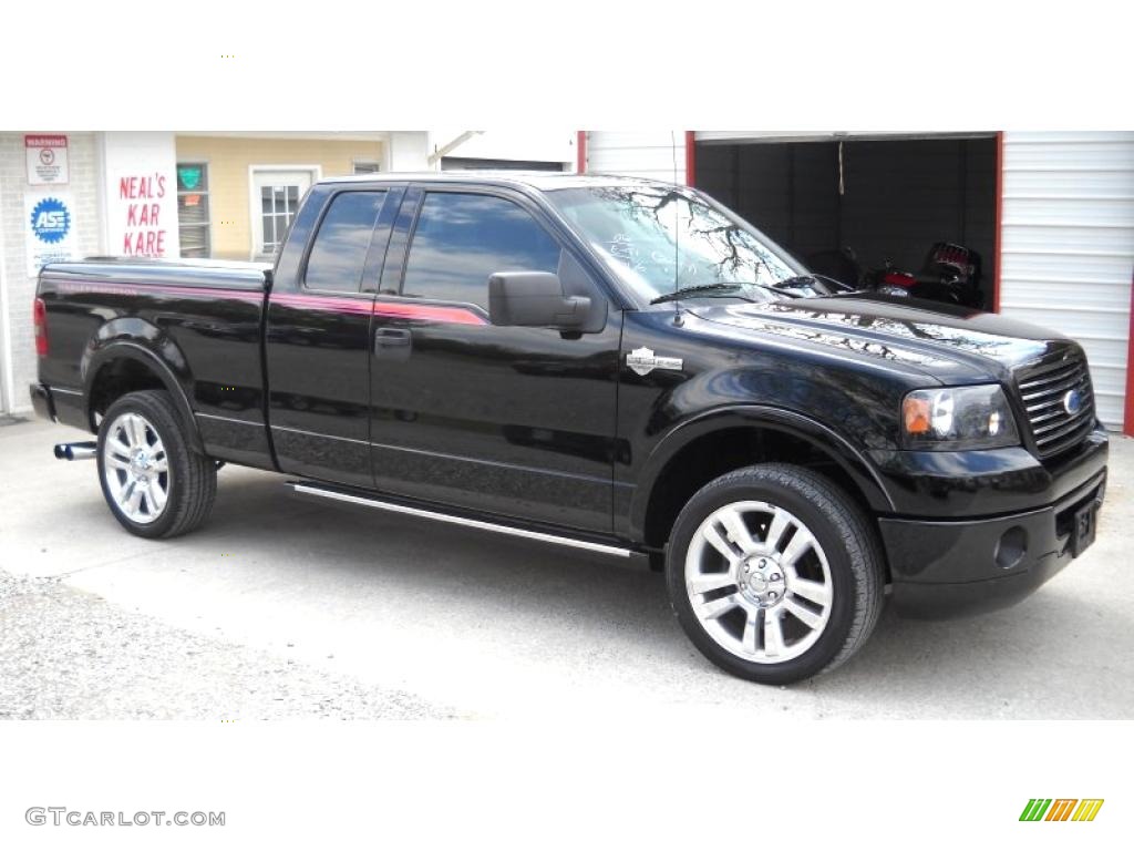 2006 F150 Harley-Davidson SuperCab 4x4 - Black / Black photo #2