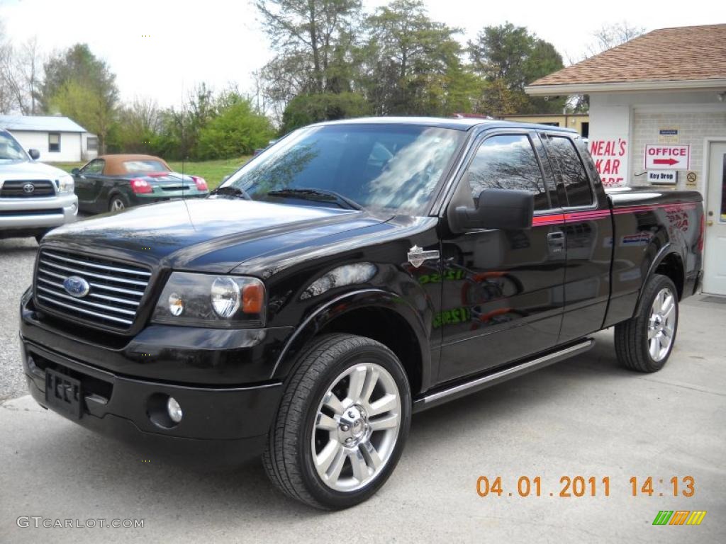 2006 F150 Harley-Davidson SuperCab 4x4 - Black / Black photo #7