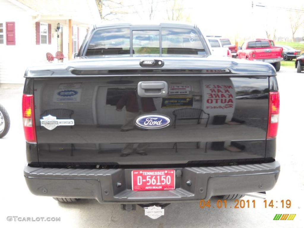 2006 F150 Harley-Davidson SuperCab 4x4 - Black / Black photo #10