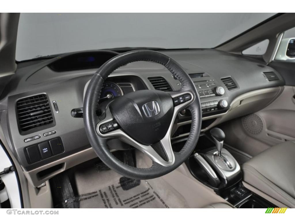 Beige Interior 2009 Honda Civic EX-L Sedan Photo #47487344