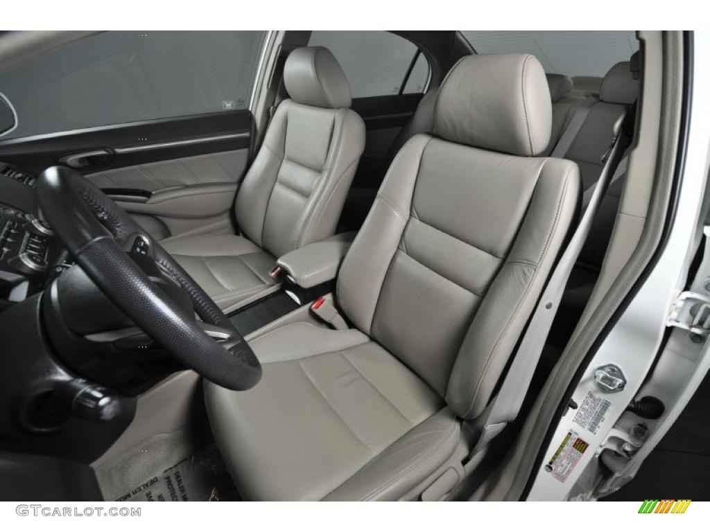 Beige Interior 2009 Honda Civic EX-L Sedan Photo #47487356