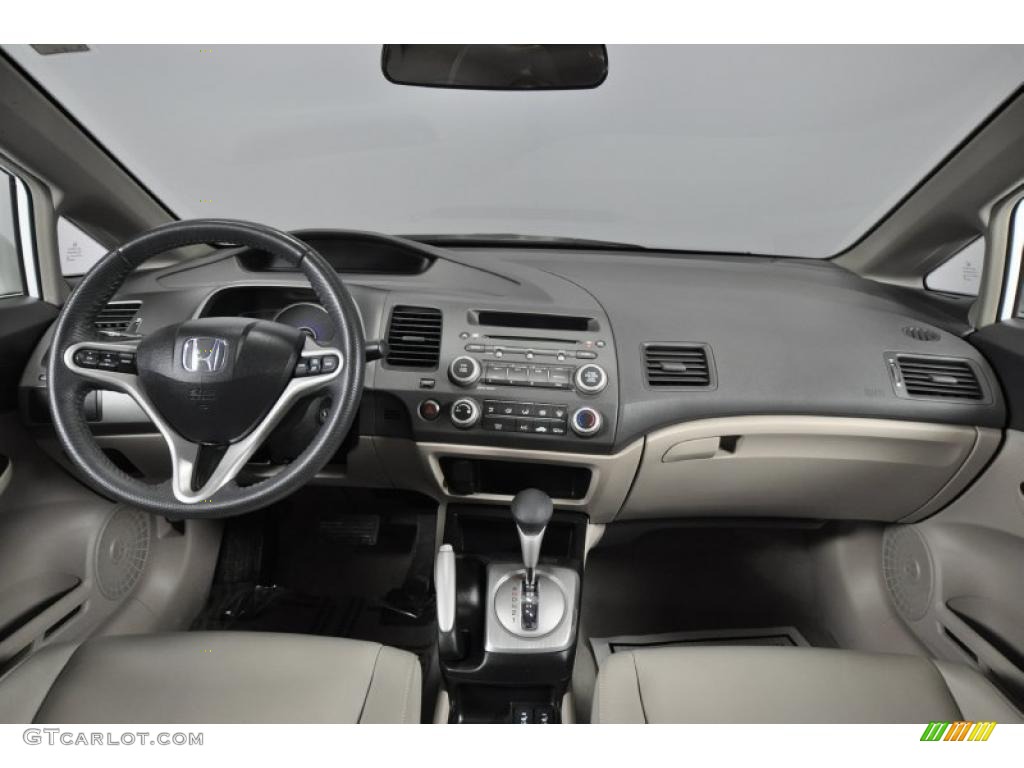 2009 Honda Civic EX-L Sedan Beige Dashboard Photo #47487548