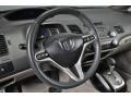 Beige 2009 Honda Civic EX-L Sedan Steering Wheel