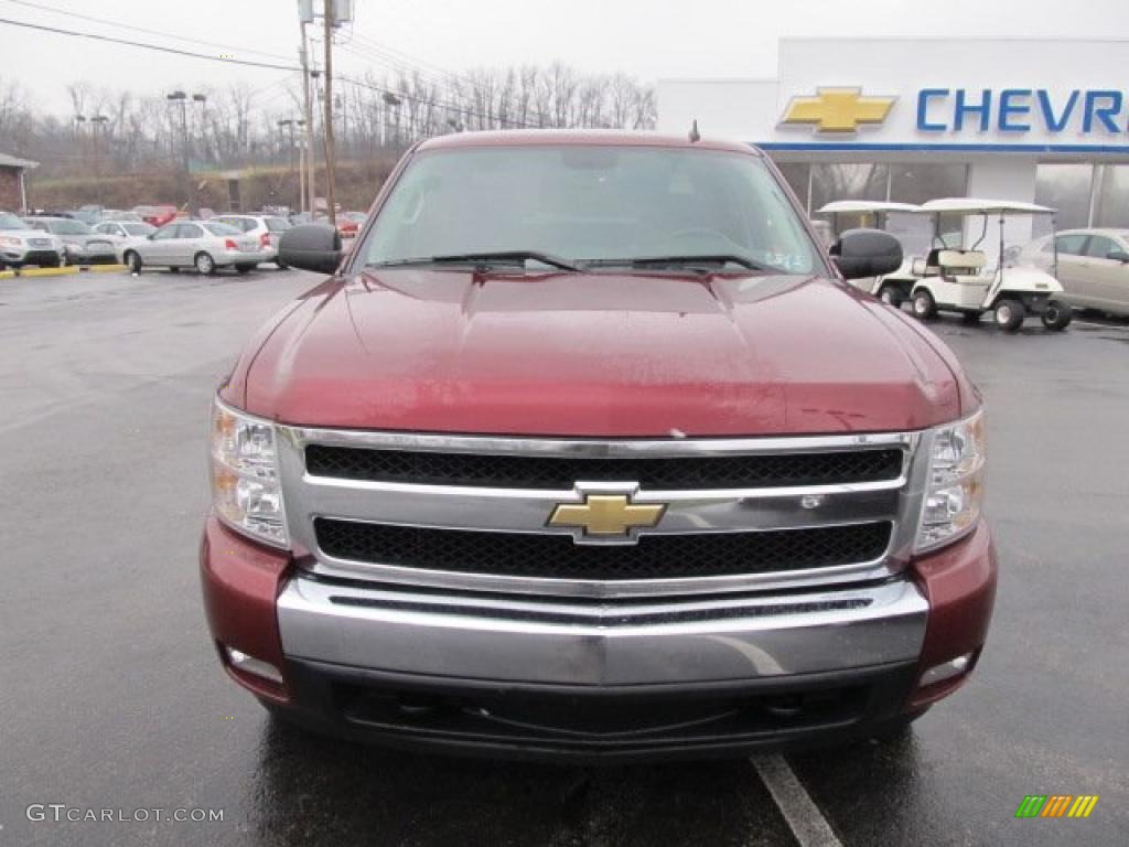 2008 Silverado 1500 LT Crew Cab 4x4 - Deep Ruby Metallic / Ebony photo #4