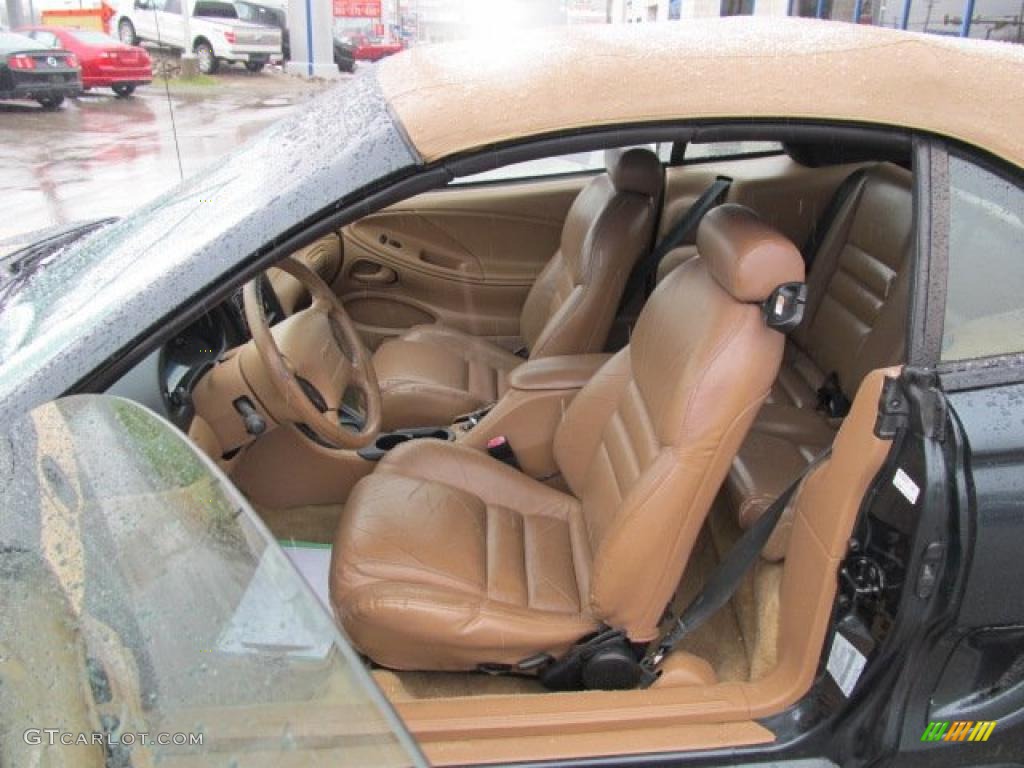 Saddle Interior 1998 Ford Mustang GT Convertible Photo #47488142