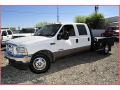 2001 Oxford White Ford F350 Super Duty Lariat Crew Cab Chassis  photo #1