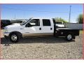 2001 Oxford White Ford F350 Super Duty Lariat Crew Cab Chassis  photo #2