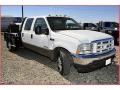 2001 Oxford White Ford F350 Super Duty Lariat Crew Cab Chassis  photo #10
