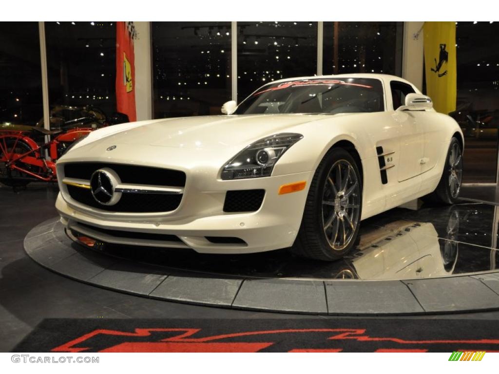 designo Mystic White II 2011 Mercedes-Benz SLS AMG Exterior Photo #47488914