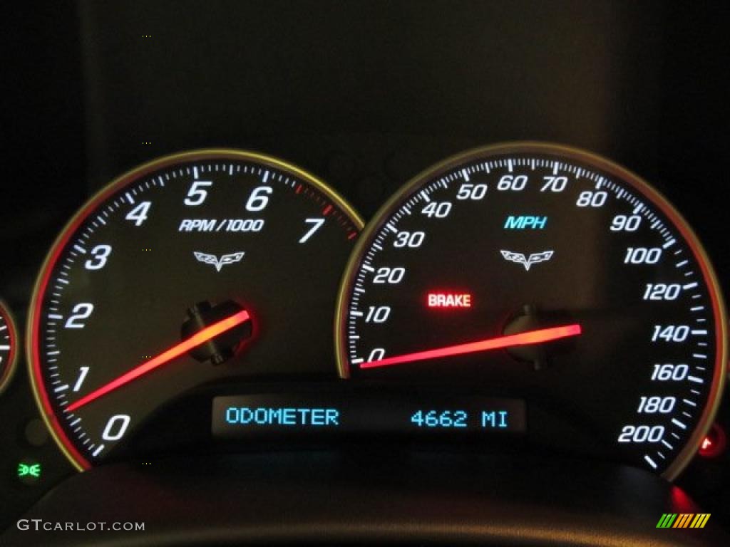 2008 Chevrolet Corvette Coupe Gauges Photo #47489097