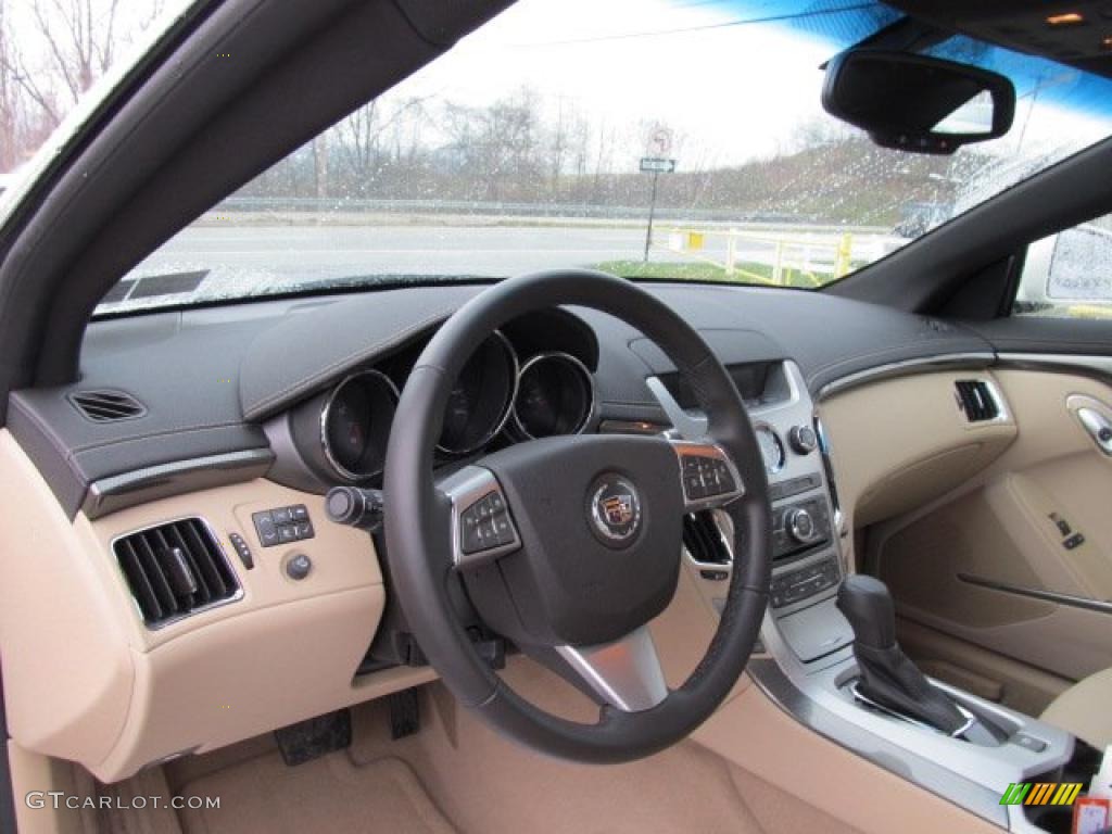 2011 Cadillac CTS 4 AWD Coupe Cashmere/Cocoa Dashboard Photo #47489253