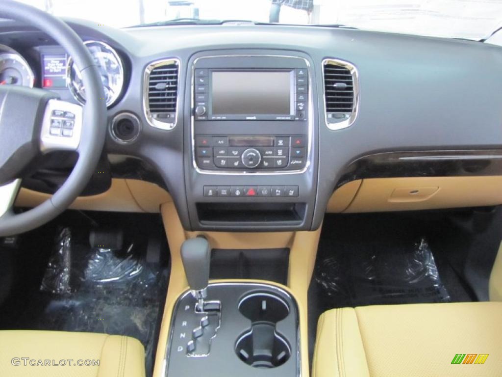 2011 Dodge Durango Citadel Black/Tan Dashboard Photo #47489613