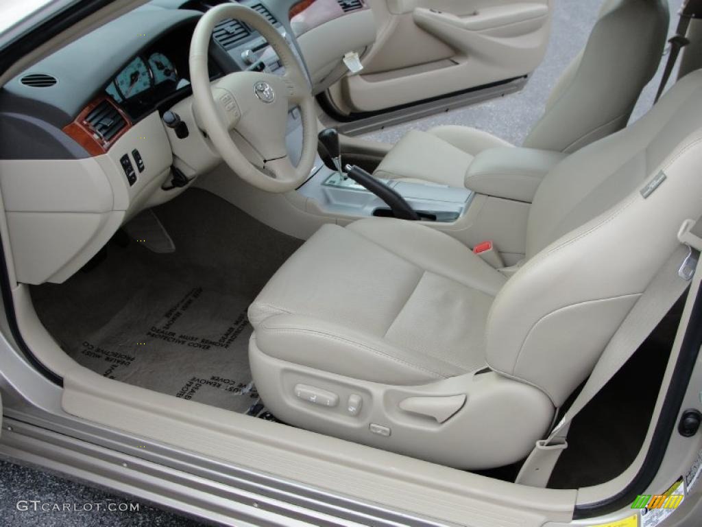 Ivory Interior 2006 Toyota Solara SLE Coupe Photo #47489982