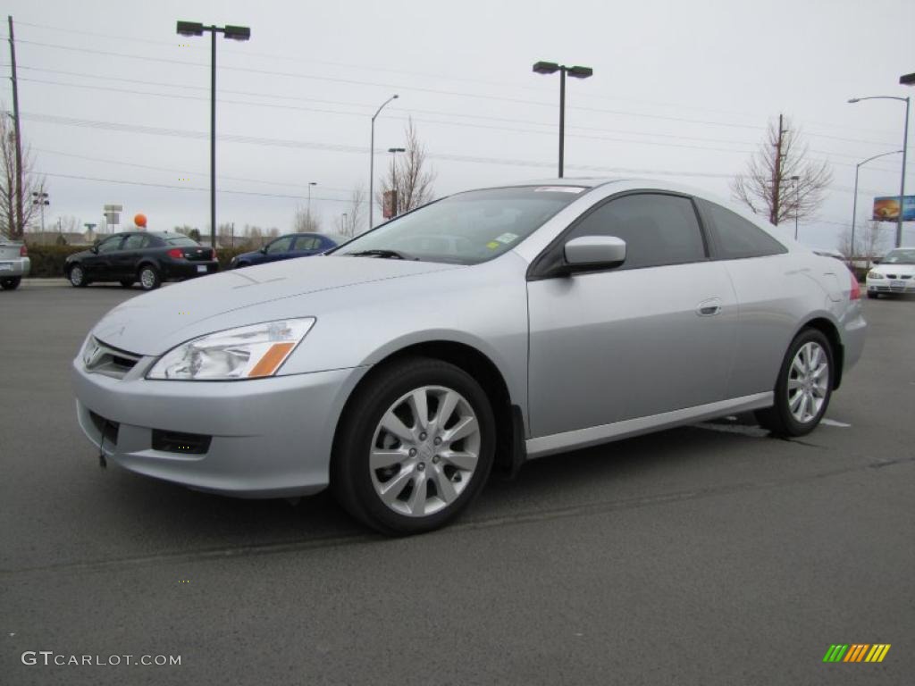 2006 Accord EX V6 Coupe - Alabaster Silver Metallic / Gray photo #2