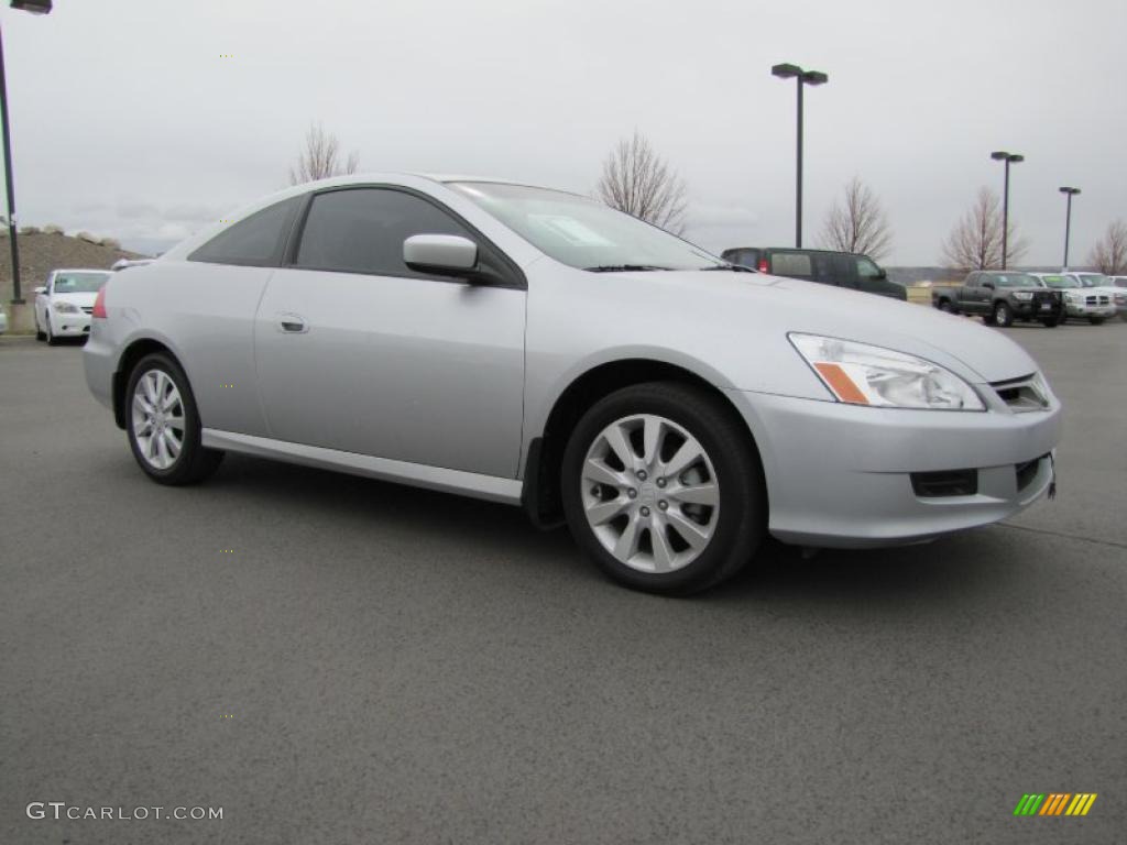 2006 Accord EX V6 Coupe - Alabaster Silver Metallic / Gray photo #4