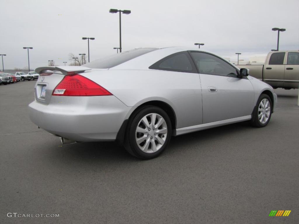 2006 Accord EX V6 Coupe - Alabaster Silver Metallic / Gray photo #6