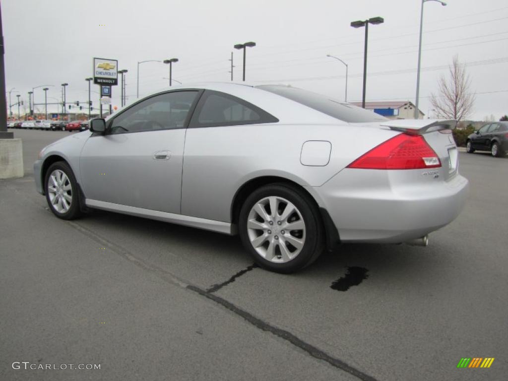 2006 Accord EX V6 Coupe - Alabaster Silver Metallic / Gray photo #8
