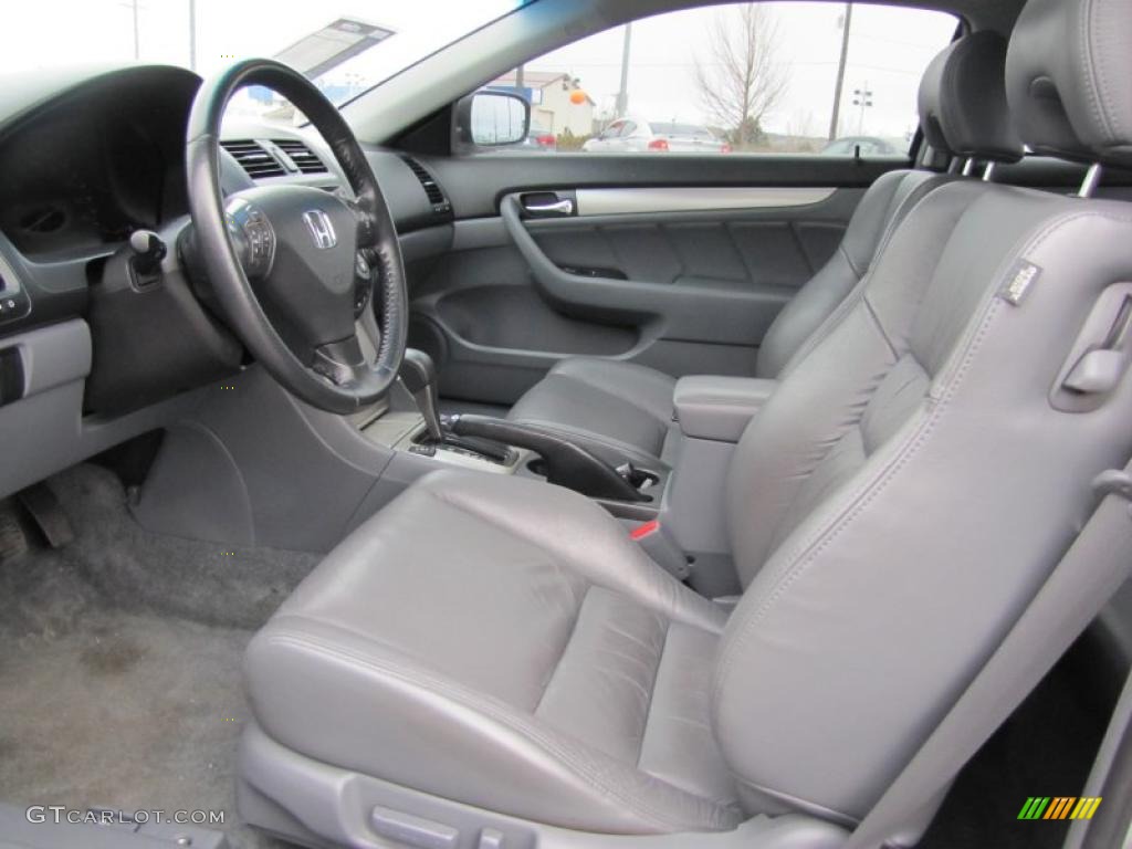 2006 Accord EX V6 Coupe - Alabaster Silver Metallic / Gray photo #9
