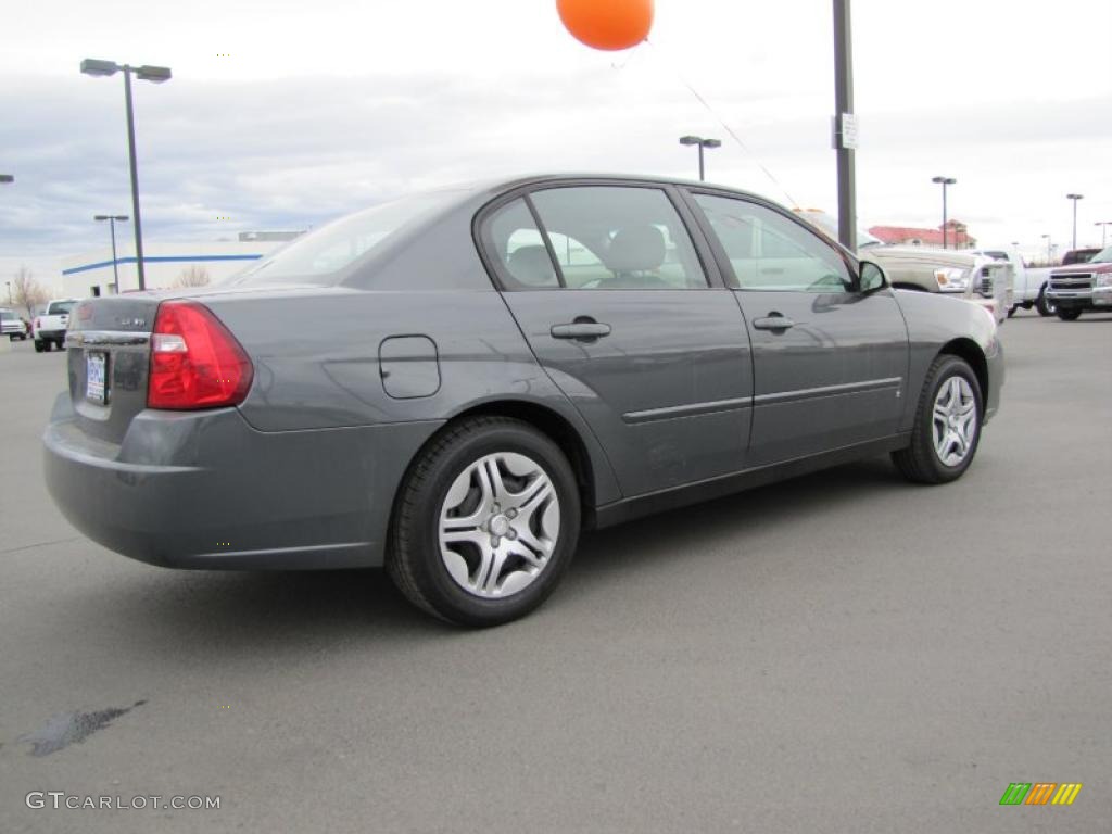 2007 Malibu LS Sedan - Dark Gray Metallic / Titanium Gray photo #6