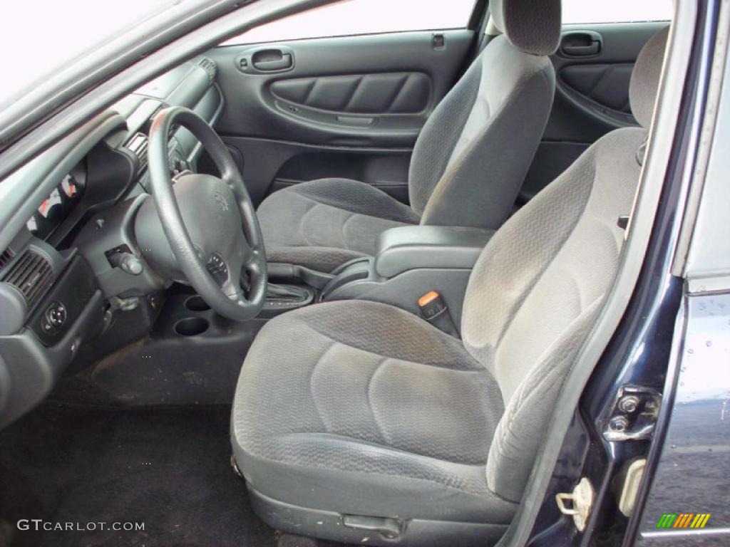 Dark Slate Gray Interior 2002 Dodge Stratus SE Sedan Photo #47490786