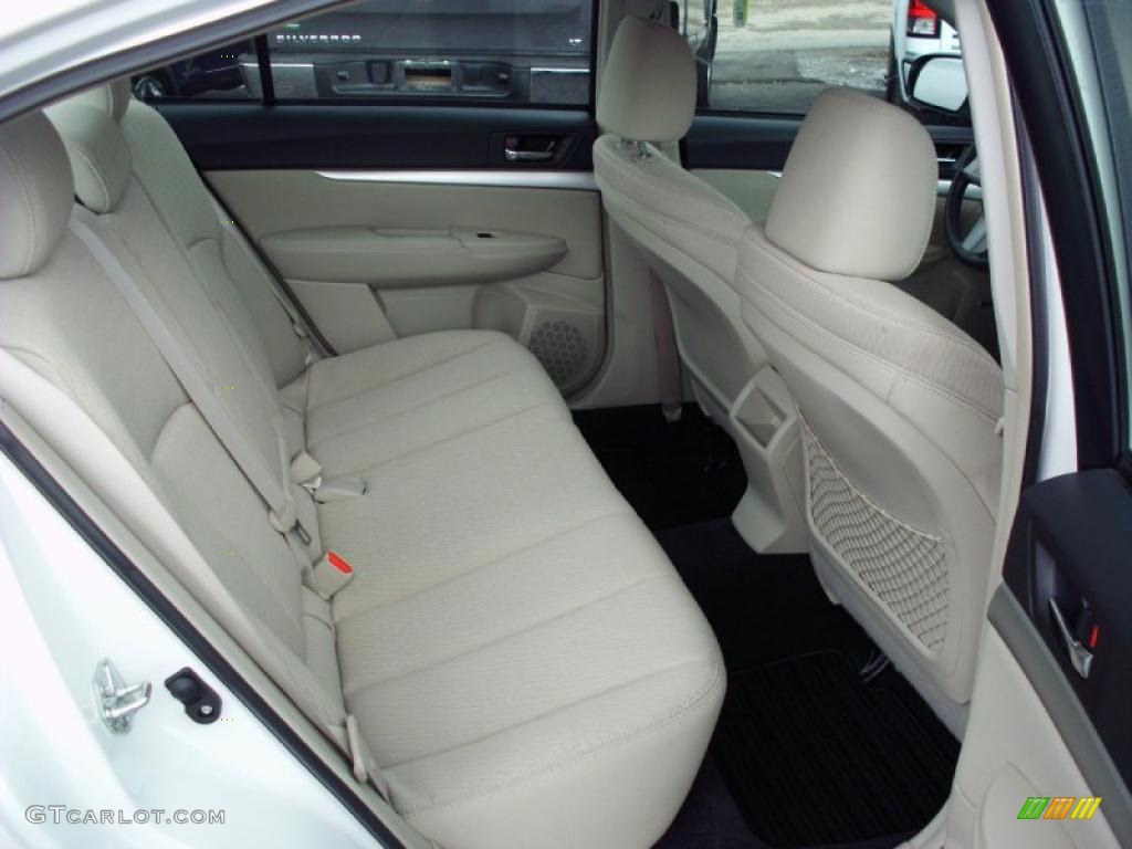 2010 Legacy 2.5 GT Premium Sedan - Satin White Pearl / Warm Ivory photo #15