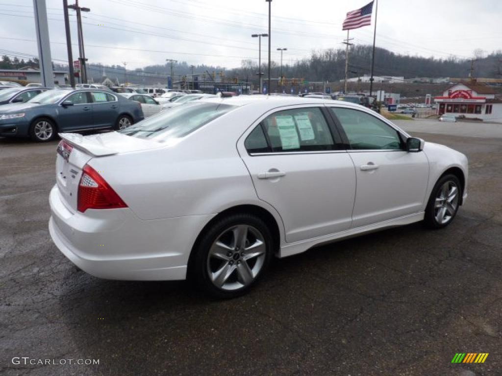 White Platinum Tri-Coat 2011 Ford Fusion Sport AWD Exterior Photo #47491403