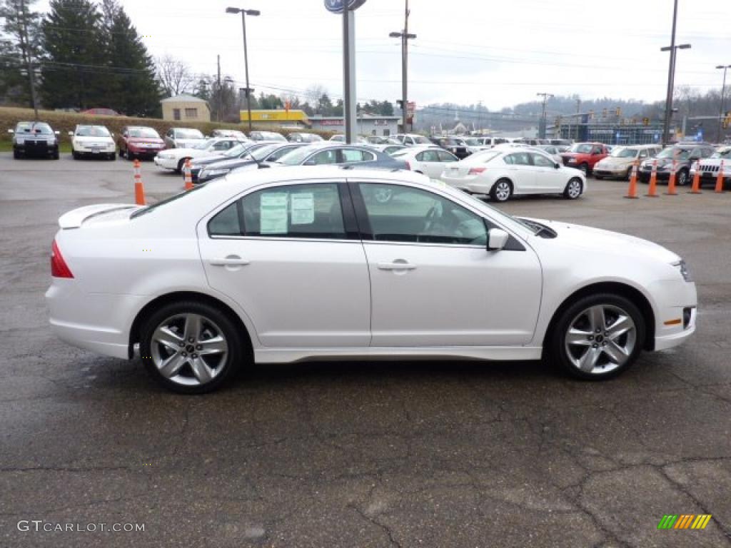White Platinum Tri-Coat 2011 Ford Fusion Sport AWD Exterior Photo #47491416