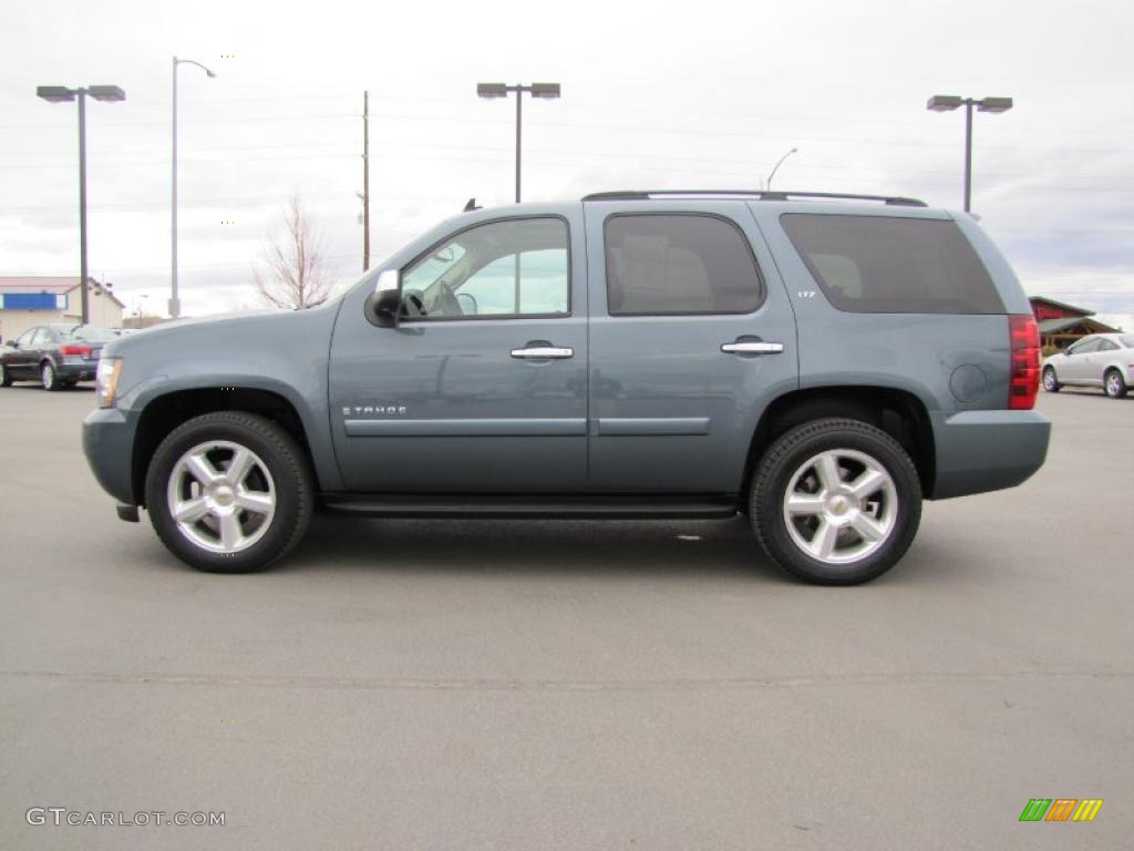 2008 Tahoe LTZ 4x4 - Blue Granite Metallic / Ebony photo #1